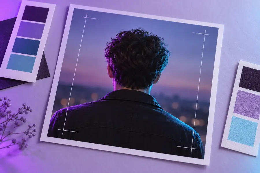 Source portrait prepared for an AI face workflow
