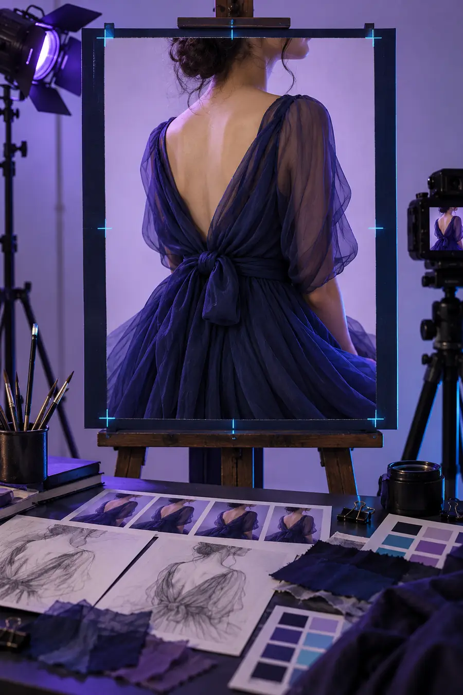 Still portrait prepared for animation
