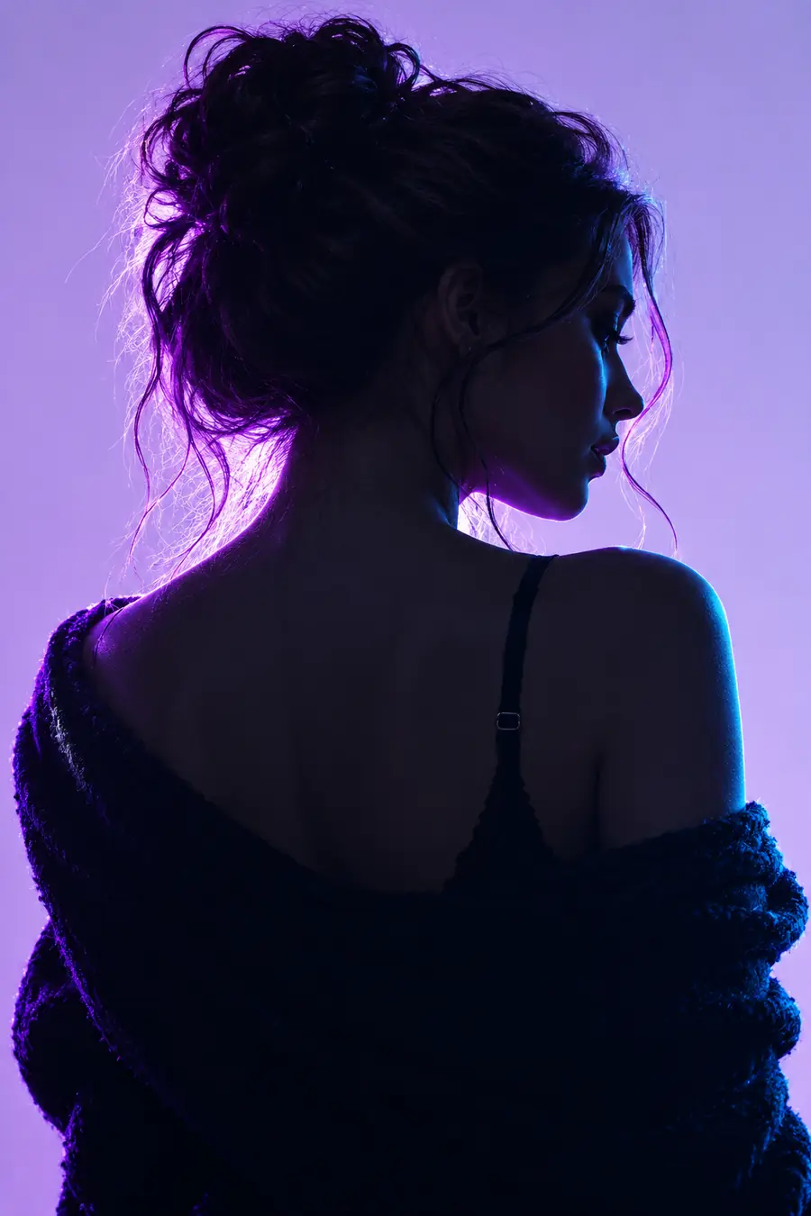 Illustrative portrait representing a possible source-image style